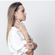 Anillo adaptable olivina